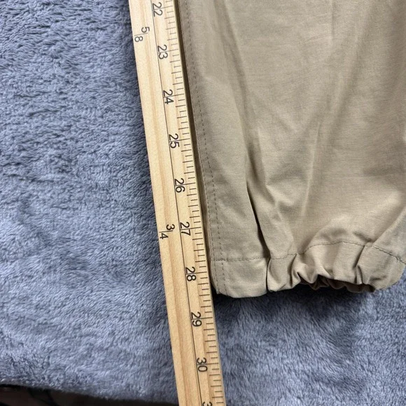 Marmot Kodachrome Pants Womens 6 Khaki Stretch Nylon Hiking Jogger Cuffs Belt - Picture 7 of 10
